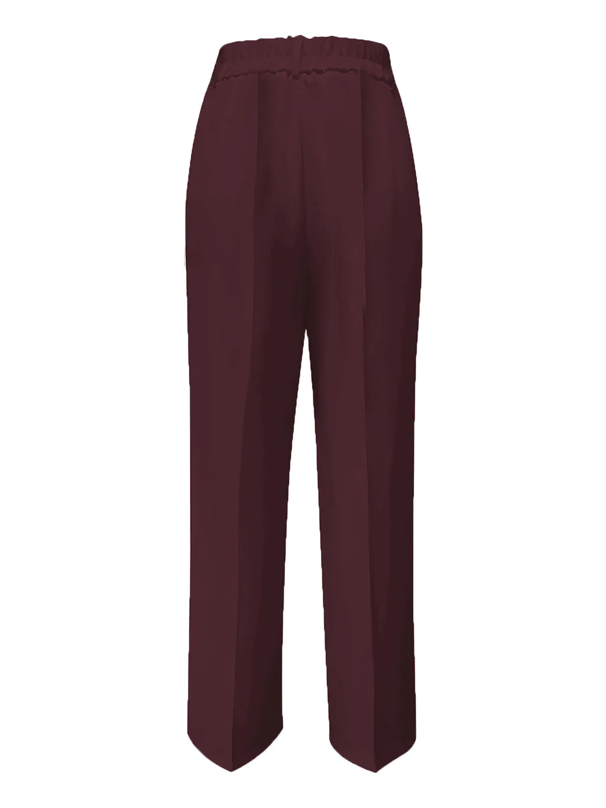 Women's High Waist Dress Pants - Flowy Straight Leg Trousers, Minimalist Office Tailored Pants