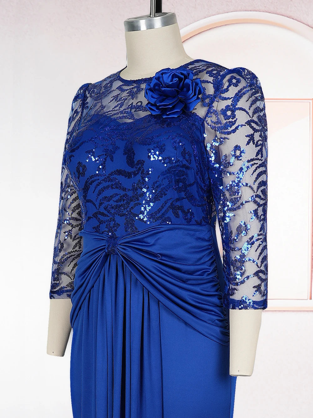 Plus Size African Party Dresses for Women Dashiki Sequin Sexy Bodycon Long Dress Elegant Turkey Muslim Wedding Evening Gown