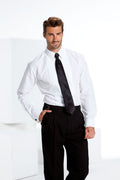 "Gianni" White Laydown Tuxedo Shirt